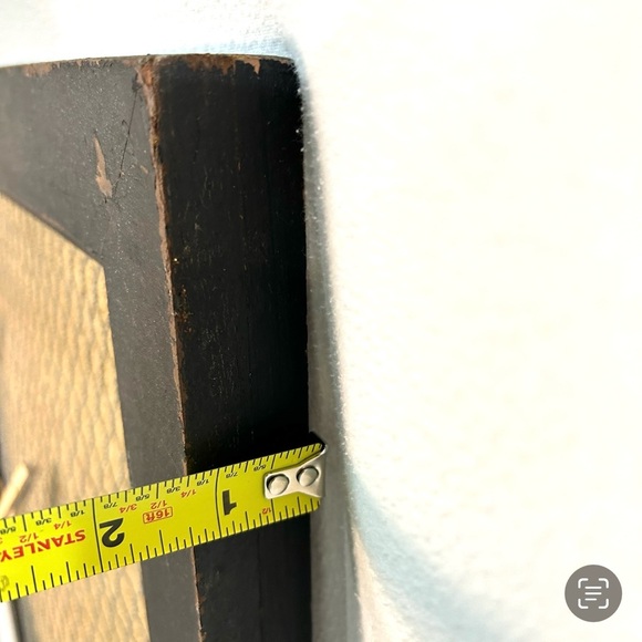 Parisian Home Farmhouse Rustic Memo Bulletin Board Office Black Wood Primitive - Picture 8 of 10